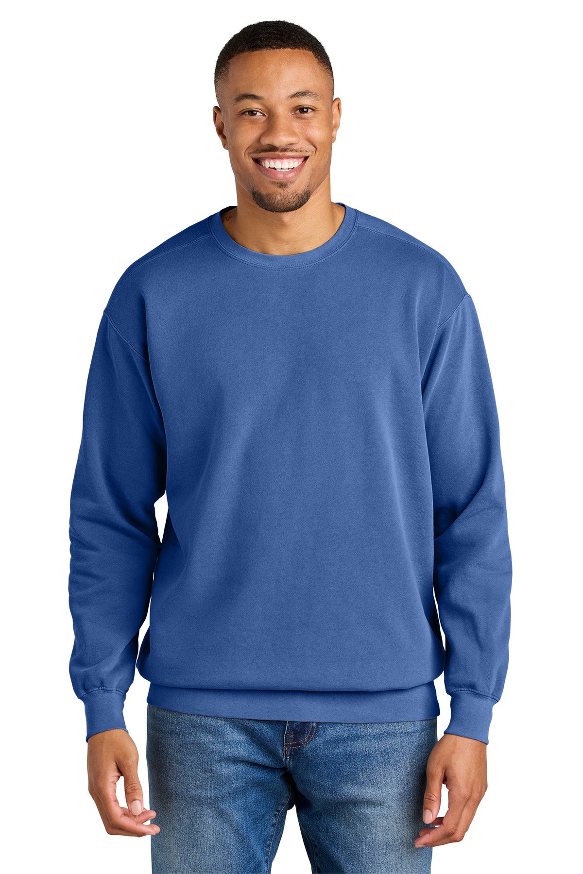 Custom Embroidery or DTF Print - COMFORT COLORS  ®  Ring Spun Crewneck Sweatshirt. 1566
