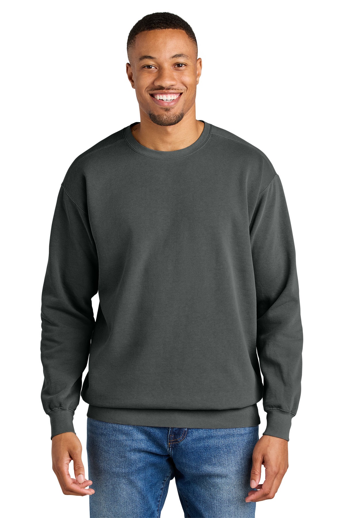 Custom Embroidery or DTF Print - COMFORT COLORS  ®  Ring Spun Crewneck Sweatshirt. 1566
