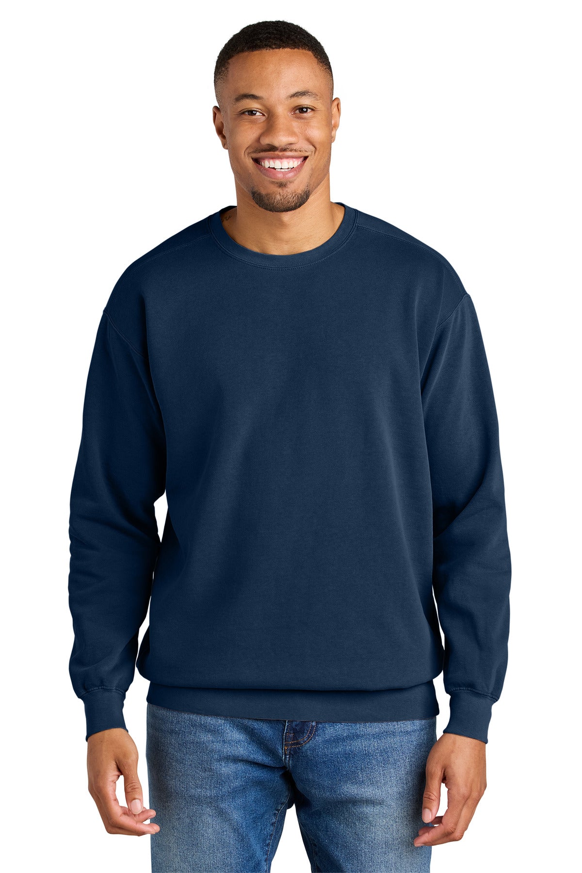 Custom Embroidery or DTF Print - COMFORT COLORS  ®  Ring Spun Crewneck Sweatshirt. 1566