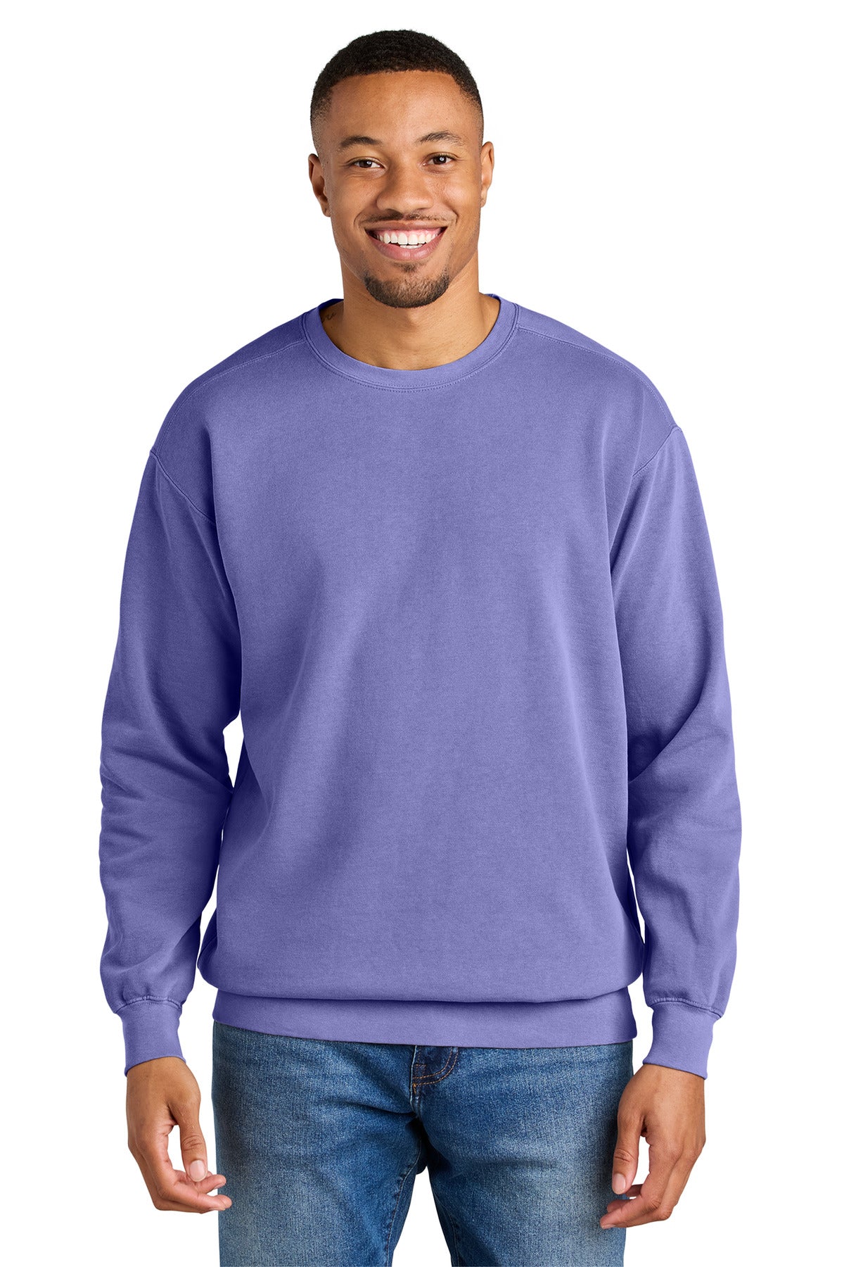 Custom Embroidery or DTF Print - COMFORT COLORS  ®  Ring Spun Crewneck Sweatshirt. 1566