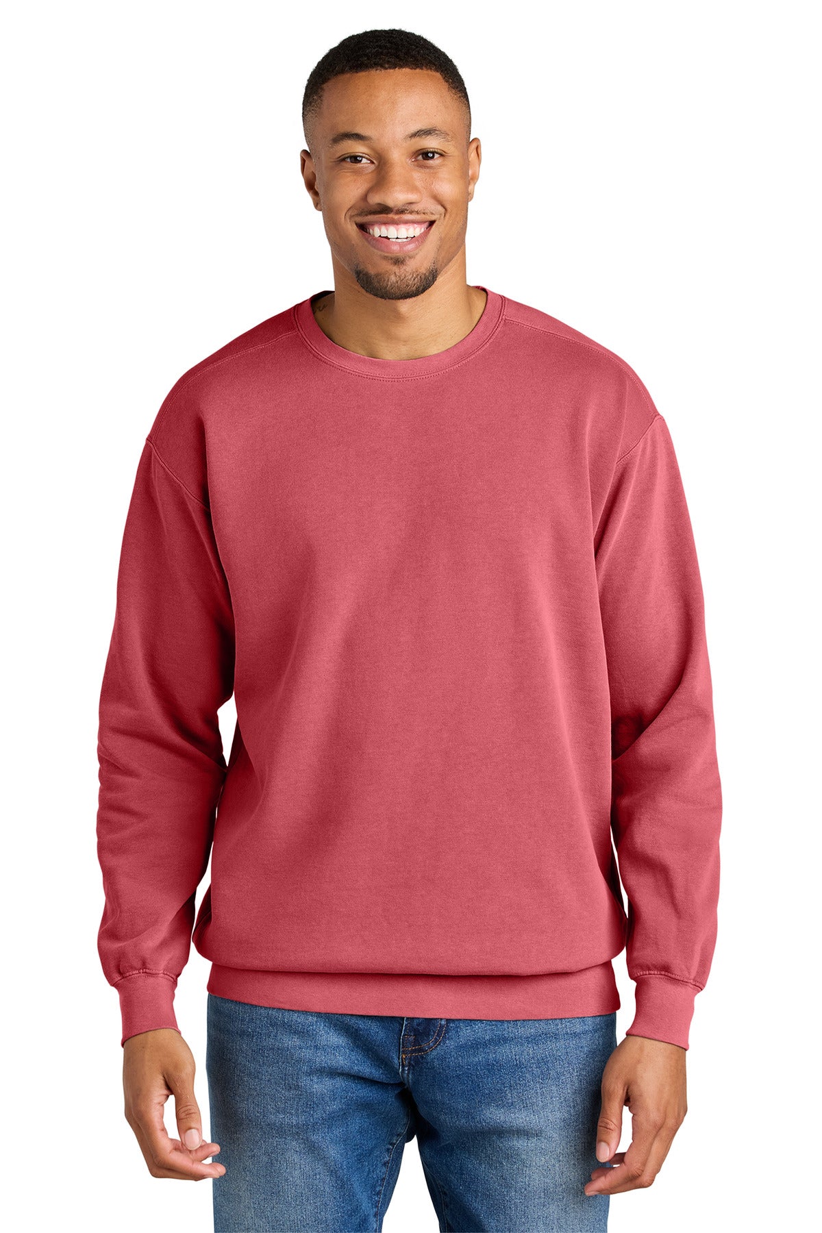 Custom Embroidery or DTF Print - COMFORT COLORS  ®  Ring Spun Crewneck Sweatshirt. 1566