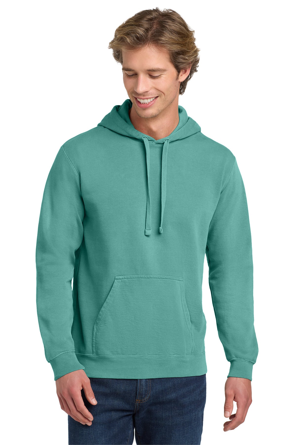 Custom Embroidery or DTF Print - COMFORT COLORS  ®  Ring Spun Hooded Sweatshirt. 1567