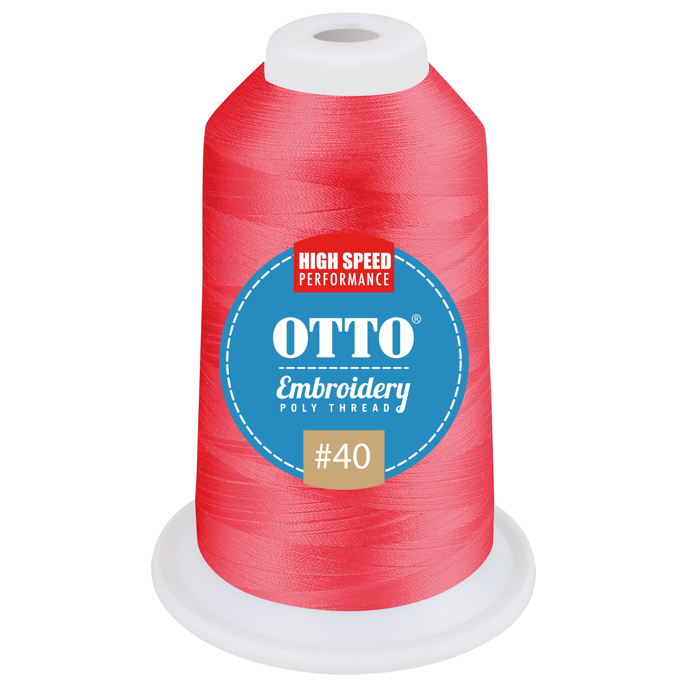 Custom Embroidered or DTF Printed - OTTO Embroidery Poly Thread #40 1,100 yd. Cone