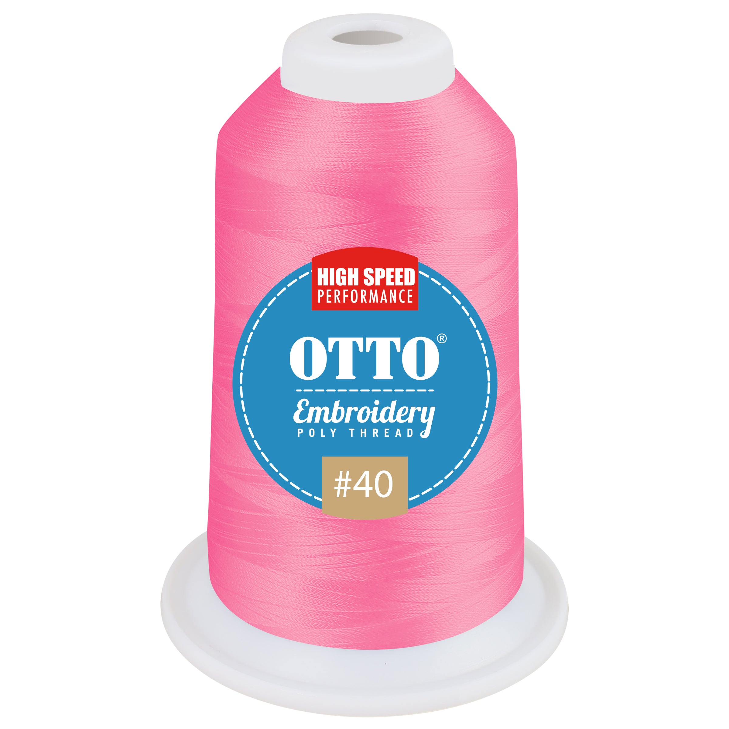 Custom Embroidered or DTF Printed - OTTO Embroidery Poly Thread #40 1,100 yd. Cone