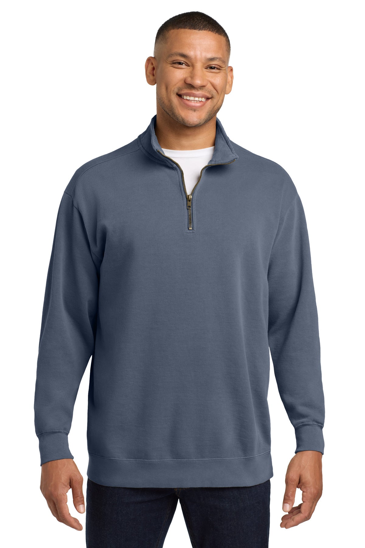 Custom Embroidery or DTF Print - COMFORT COLORS  ®  Ring Spun 1/4-Zip Sweatshirt. 1580