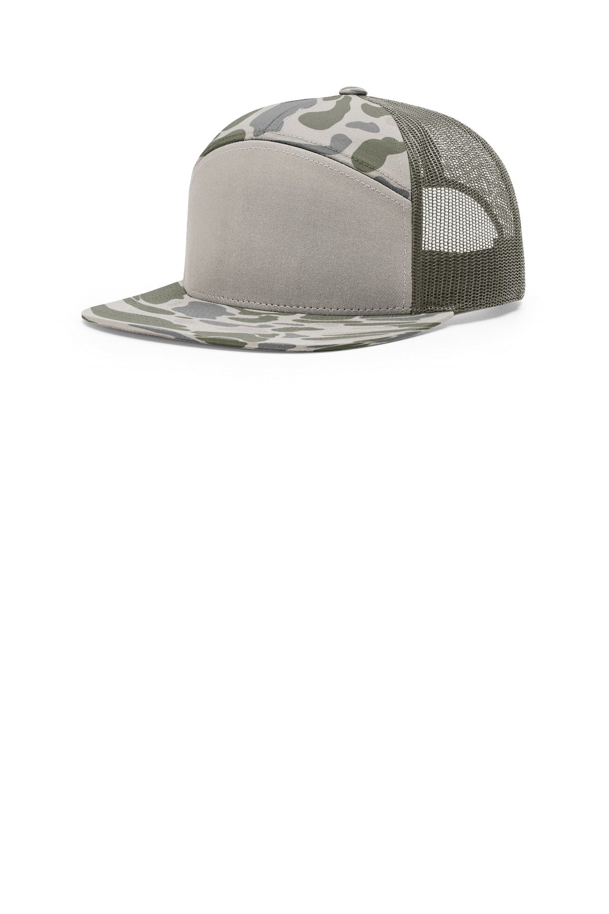 Custom Embroidery or DTF Print - Richardson Printed 7-Panel Trucker 168P