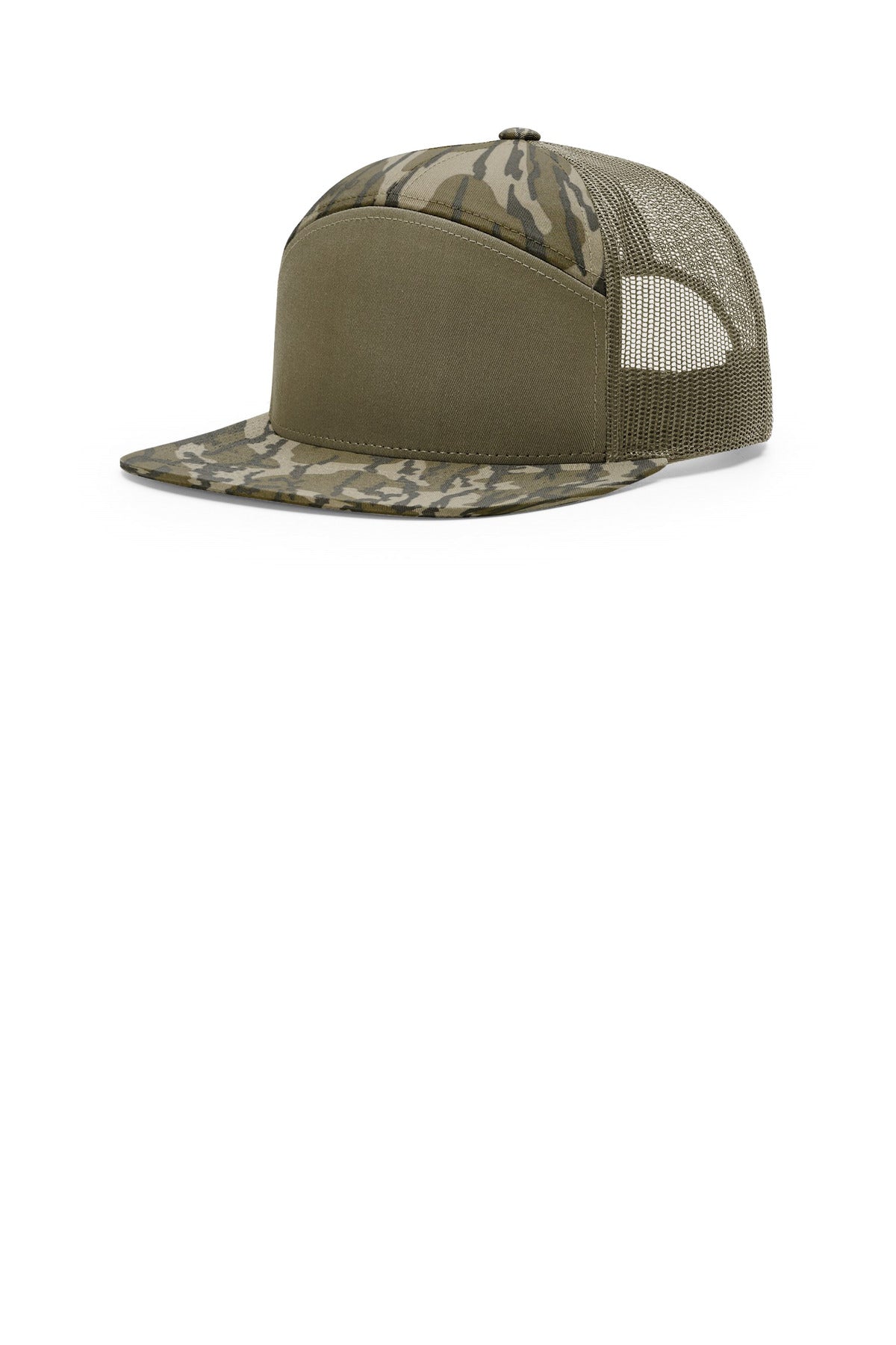 Custom Embroidery or DTF Print - Richardson Printed 7-Panel Trucker 168P