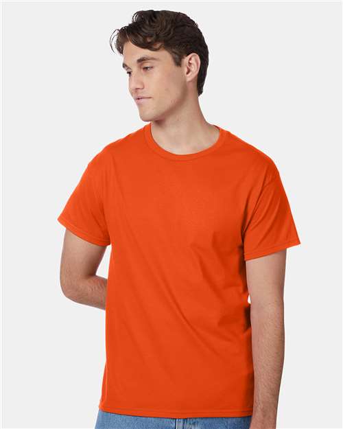 Custom Embroidered - Hanes - Authentic T-Shirt - Orange - 5250