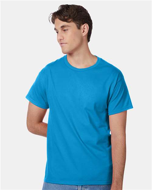 Custom Embroidered - Hanes - Authentic T-Shirt - Teal - 5250