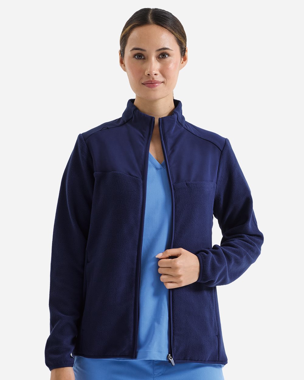 Custom Embroidered or DTF Printed - Onna - Women's Agility Panelled Fleece Full-Zip Jacket - NN802