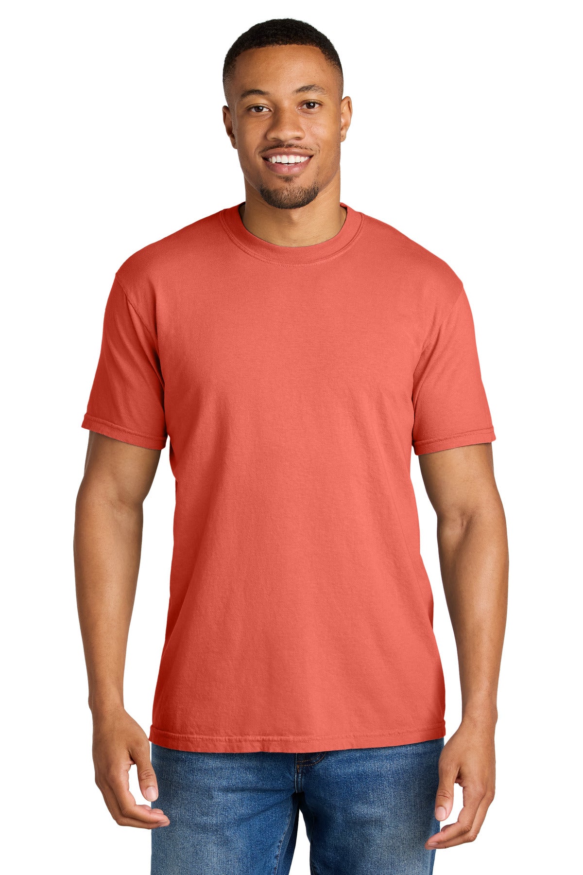 Custom Embroidery or DTF Print - COMFORT COLORS  ®  Heavyweight Ring Spun Tee. 1717