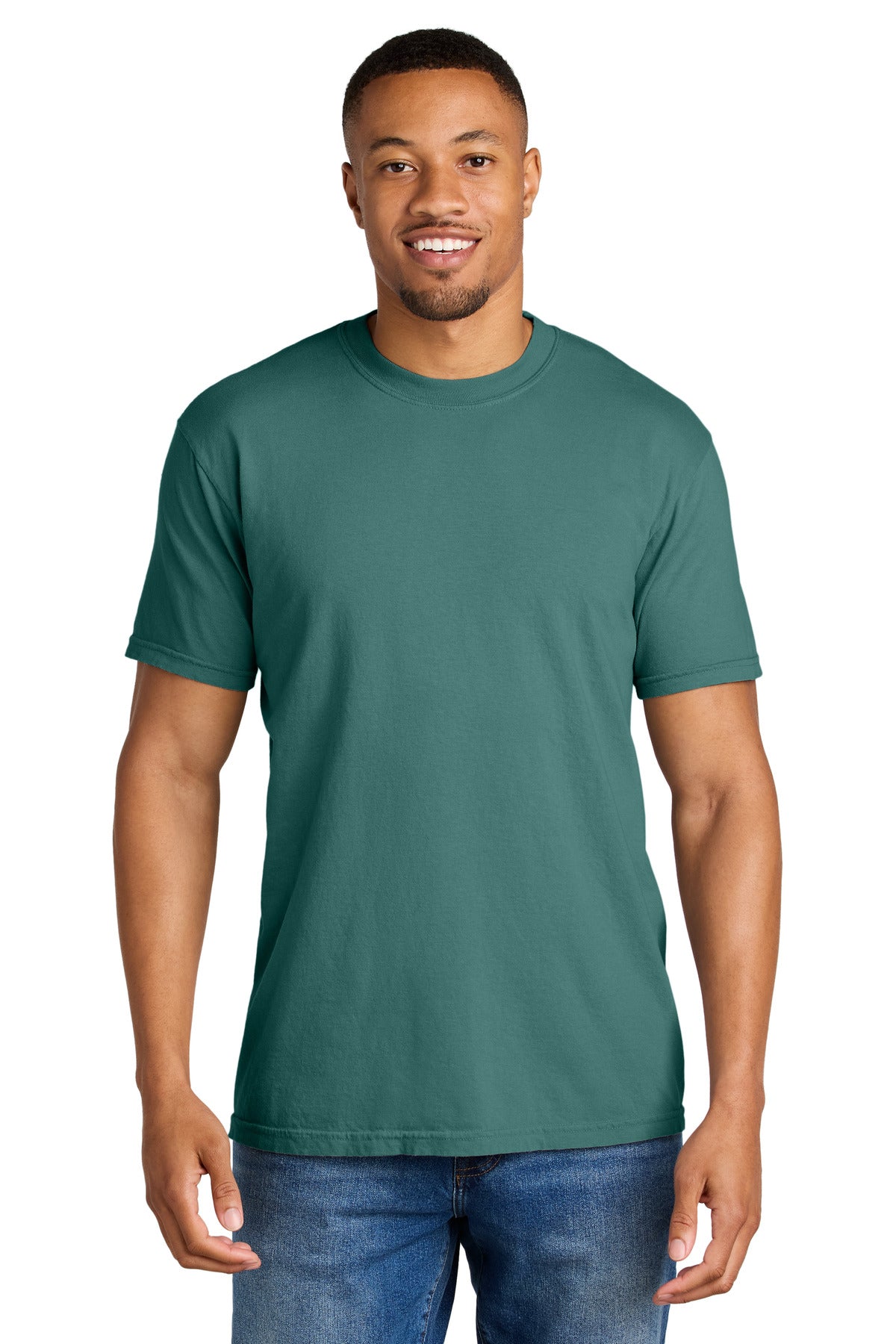 Custom Embroidery or DTF Print - COMFORT COLORS  ®  Heavyweight Ring Spun Tee. 1717