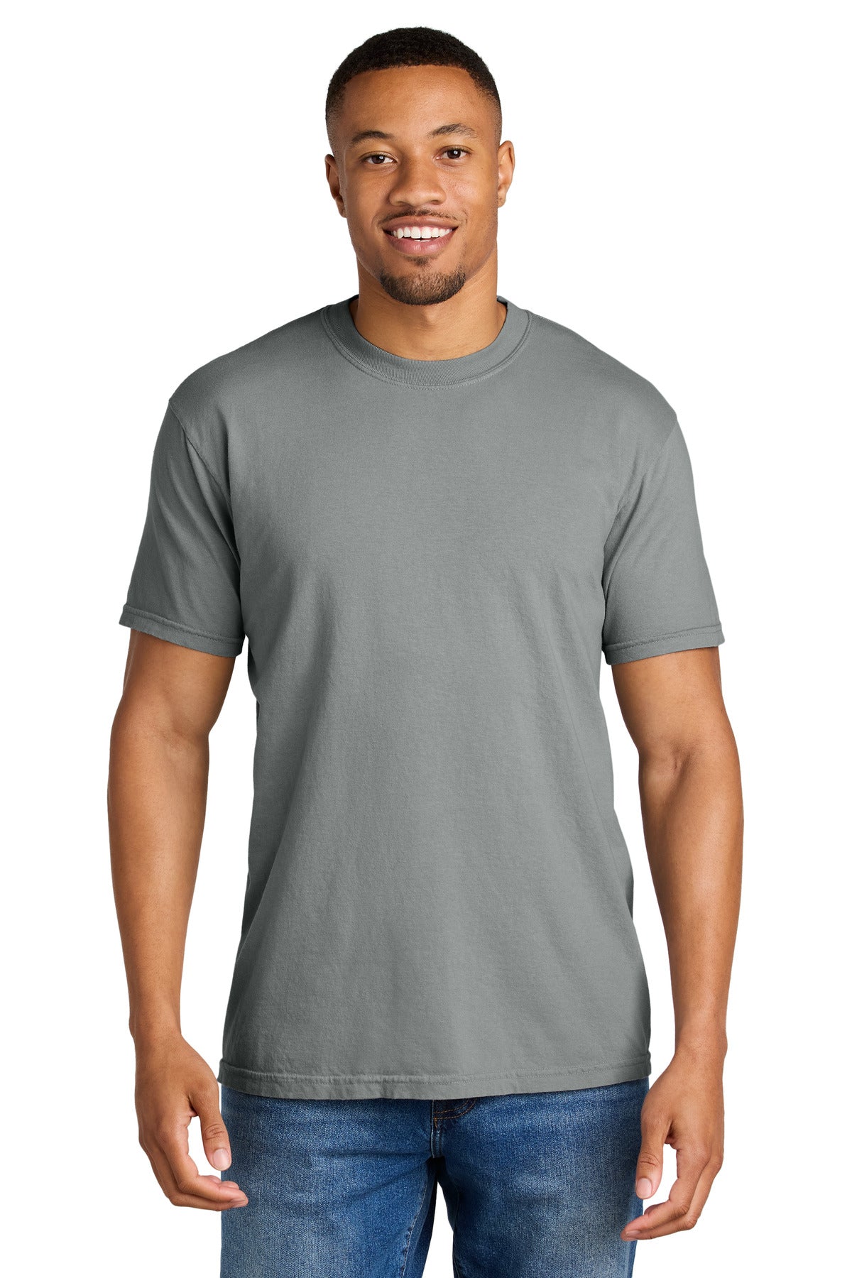 Custom Embroidery or DTF Print - COMFORT COLORS  ®  Heavyweight Ring Spun Tee. 1717