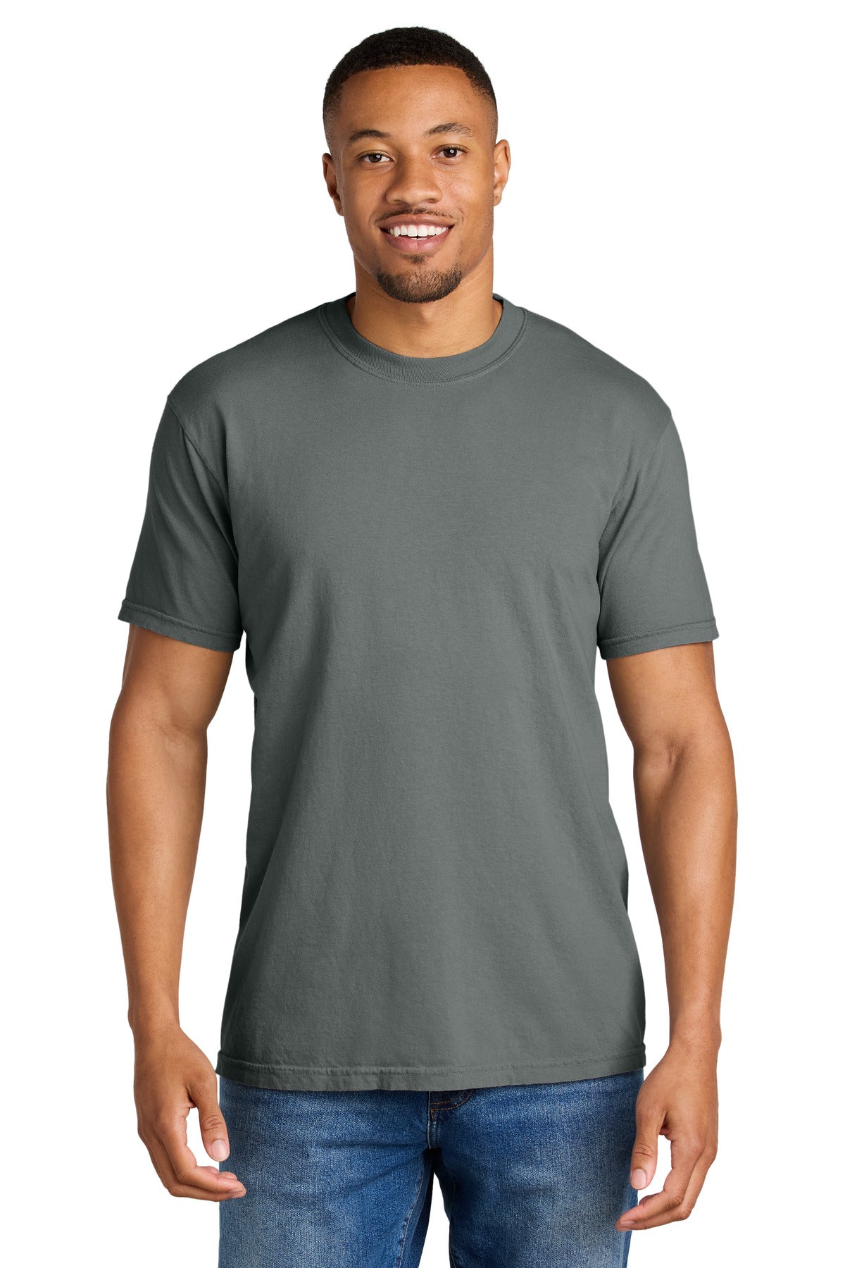 Custom Embroidery or DTF Print - COMFORT COLORS  ®  Heavyweight Ring Spun Tee. 1717