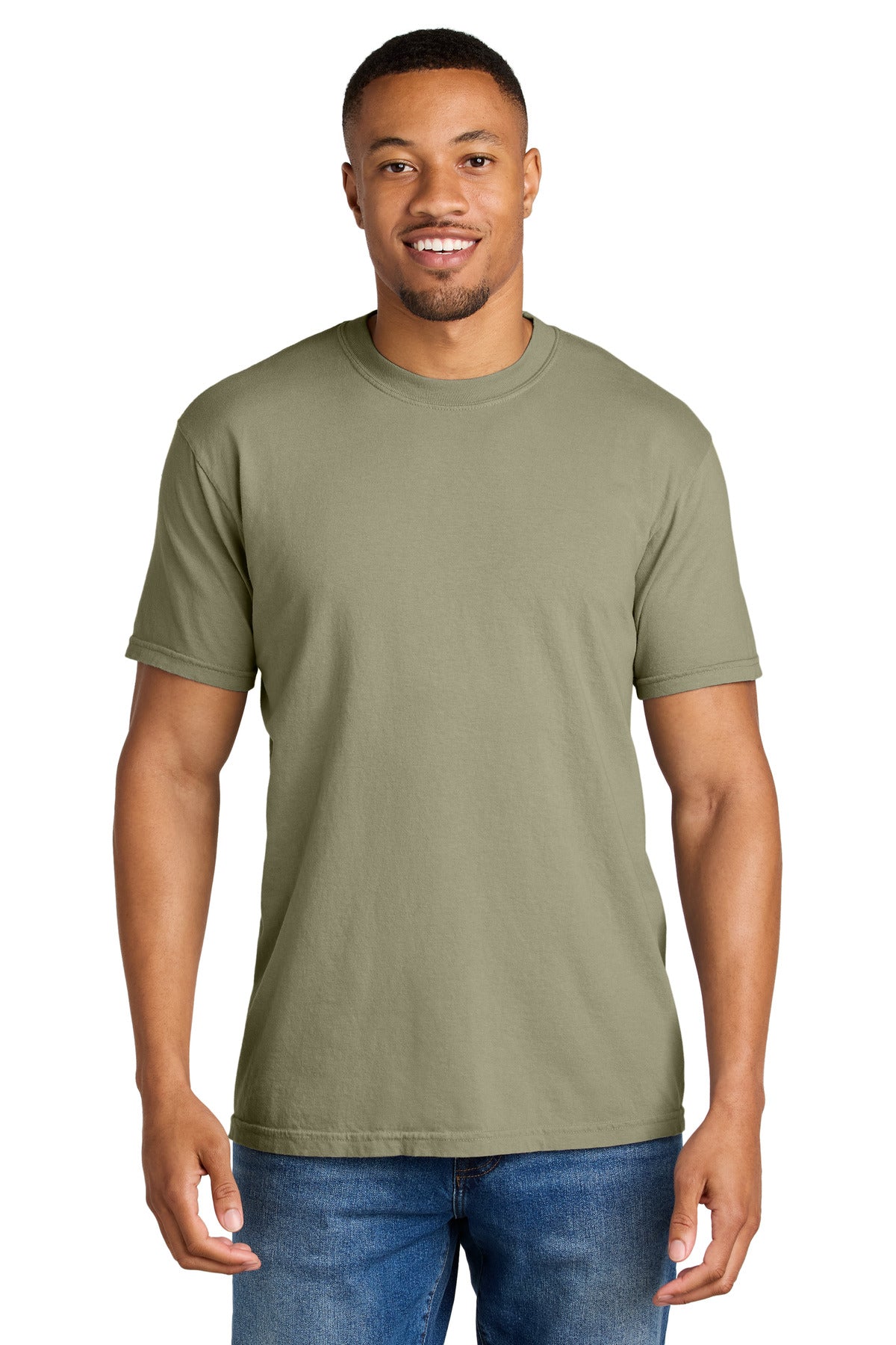 Custom Embroidery or DTF Print - COMFORT COLORS  ®  Heavyweight Ring Spun Tee. 1717