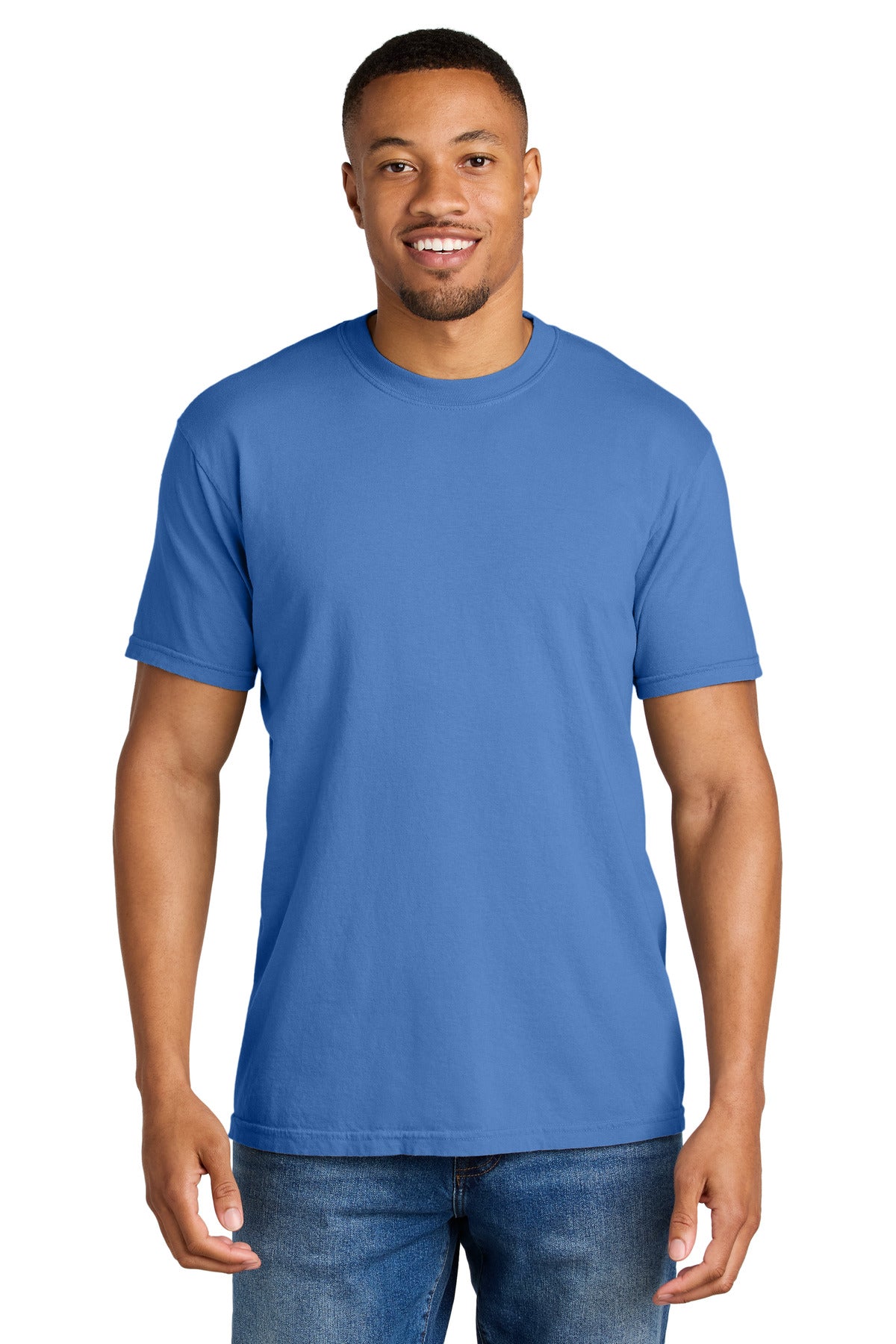 Custom Embroidery or DTF Print - COMFORT COLORS  ®  Heavyweight Ring Spun Tee. 1717
