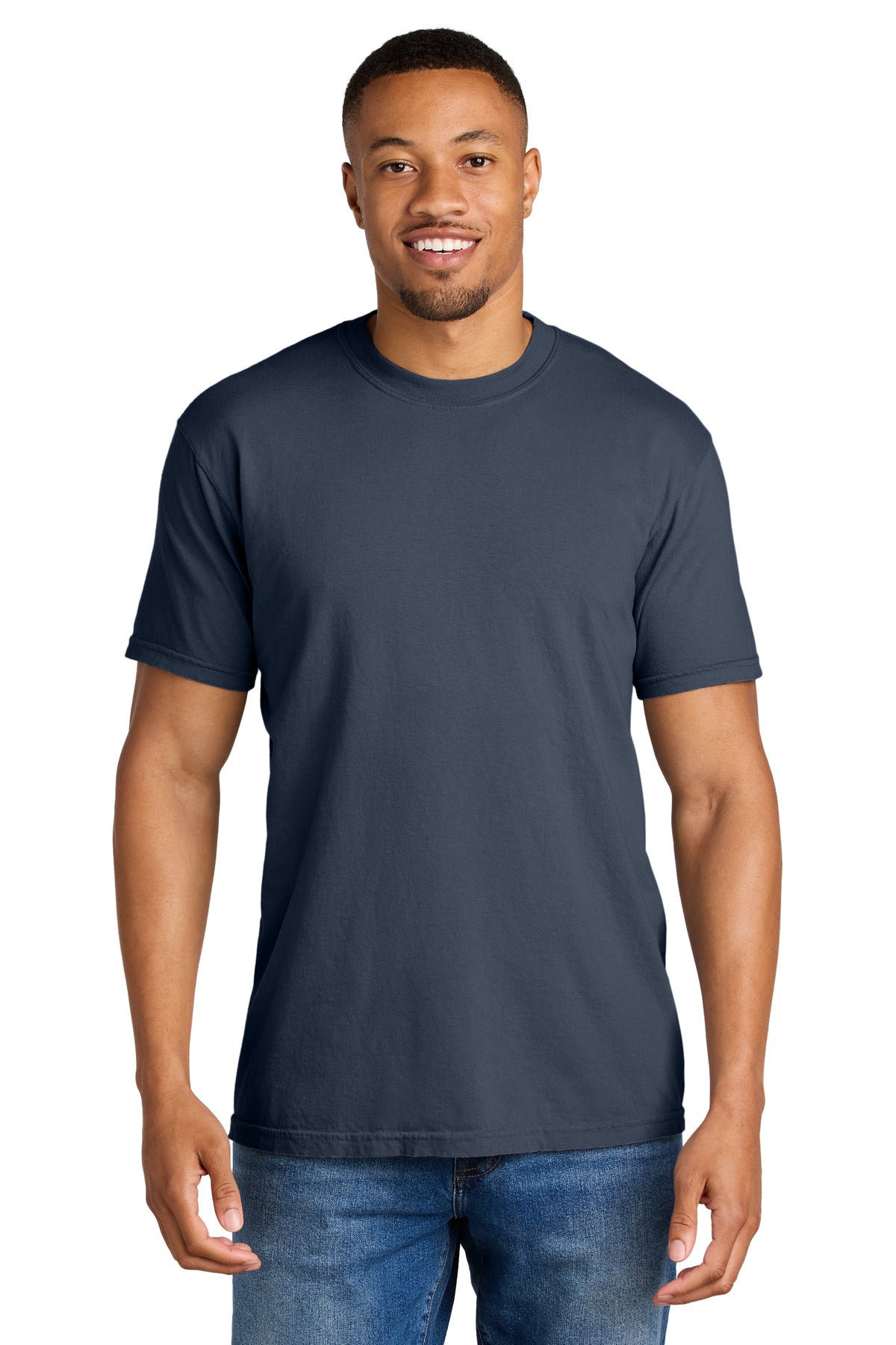 Custom Embroidery or DTF Print - COMFORT COLORS  ®  Heavyweight Ring Spun Tee. 1717