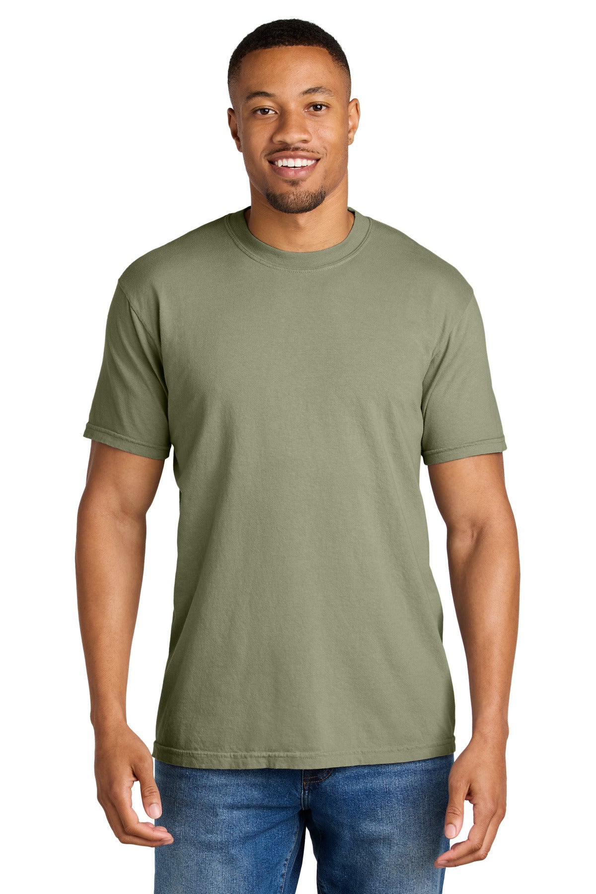 Custom Embroidery or DTF Print - COMFORT COLORS  ®  Heavyweight Ring Spun Tee. 1717