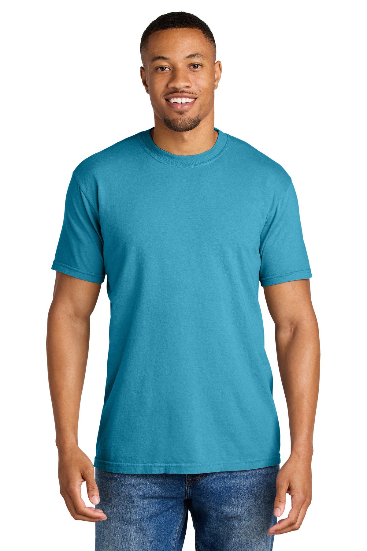 Custom Embroidery or DTF Print - COMFORT COLORS  ®  Heavyweight Ring Spun Tee. 1717