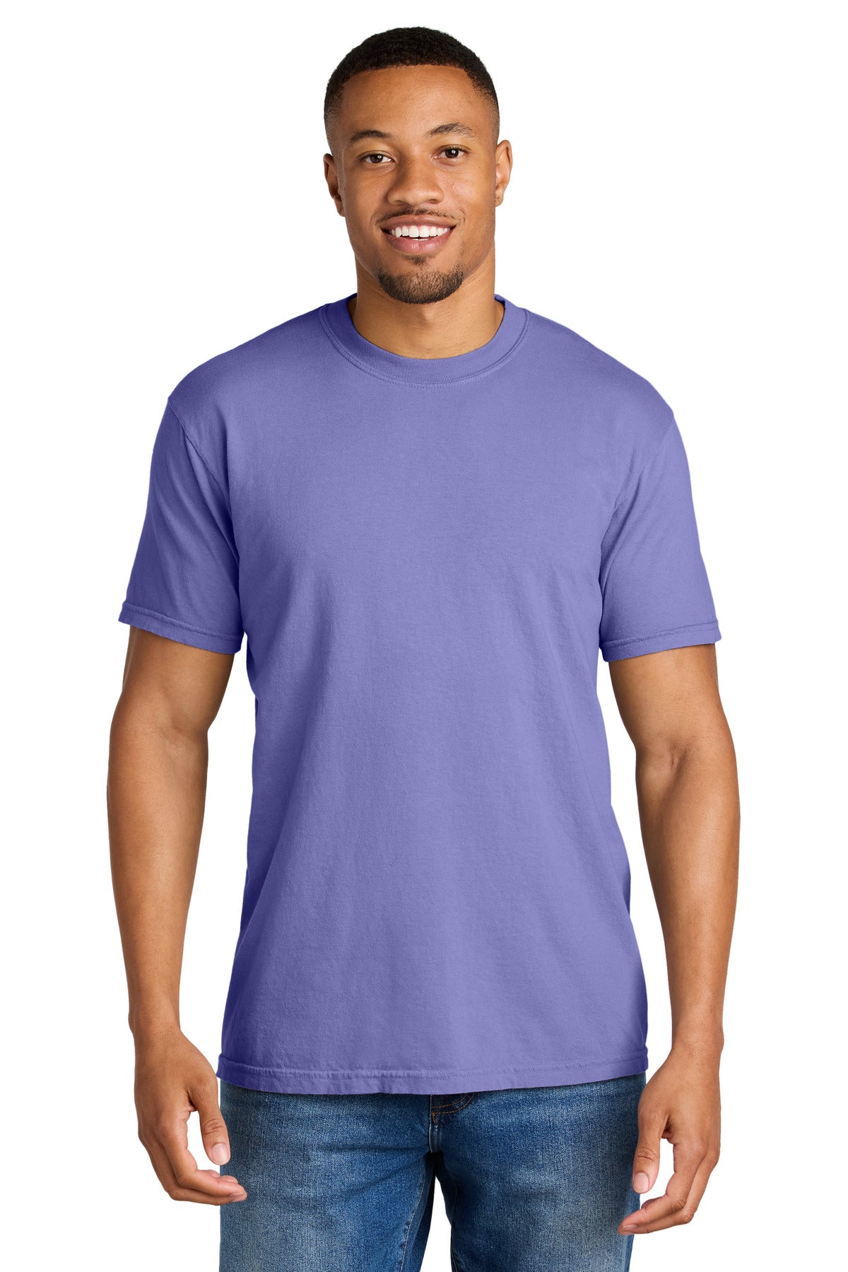 Custom Embroidery or DTF Print - COMFORT COLORS  ®  Heavyweight Ring Spun Tee. 1717