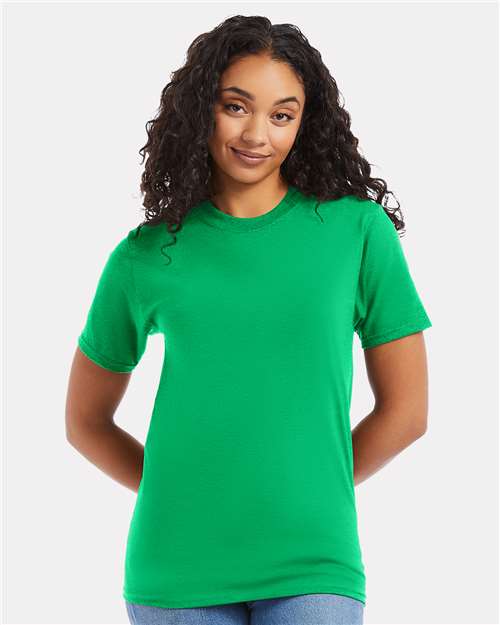 Custom Embroidered - Hanes - Beefy-T® T-Shirt - Kelly Green - 5180