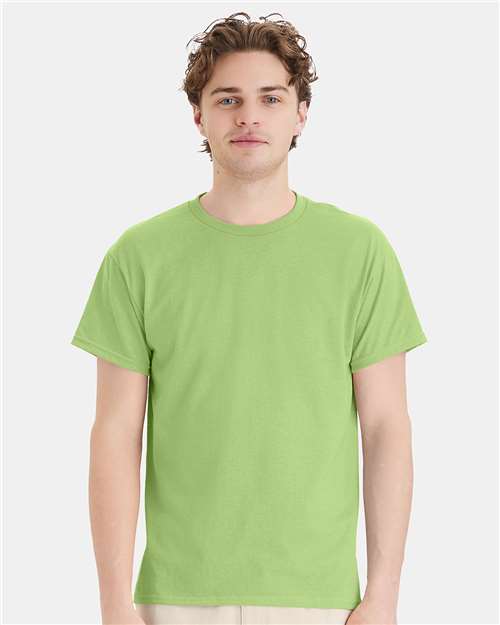 Custom Embroidered - Hanes - Ecosmart™ T-Shirt - Lime - 5170