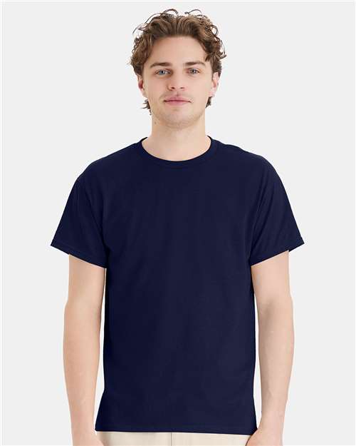 Custom Embroidered - Hanes - Ecosmart™ T-Shirt - Navy - 5170