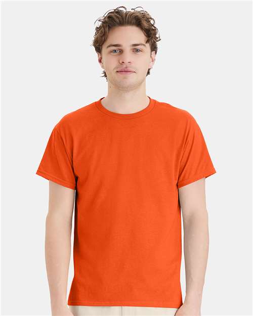 Custom Embroidered - Hanes - Ecosmart™ T-Shirt - Orange - 5170