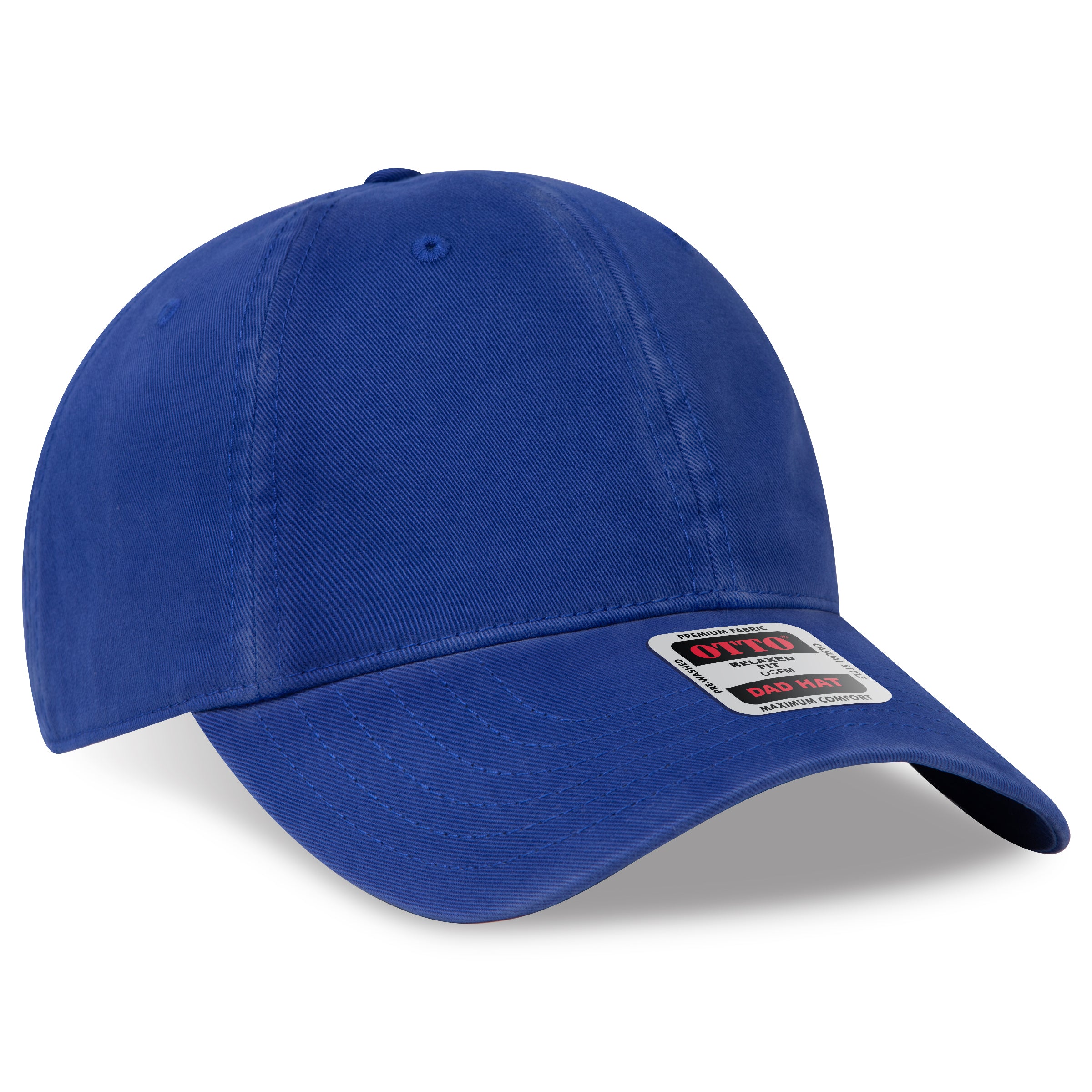Custom Embroidered or DTF Printed - OTTO CAP® 6 Panel Low Profile Dad Hat