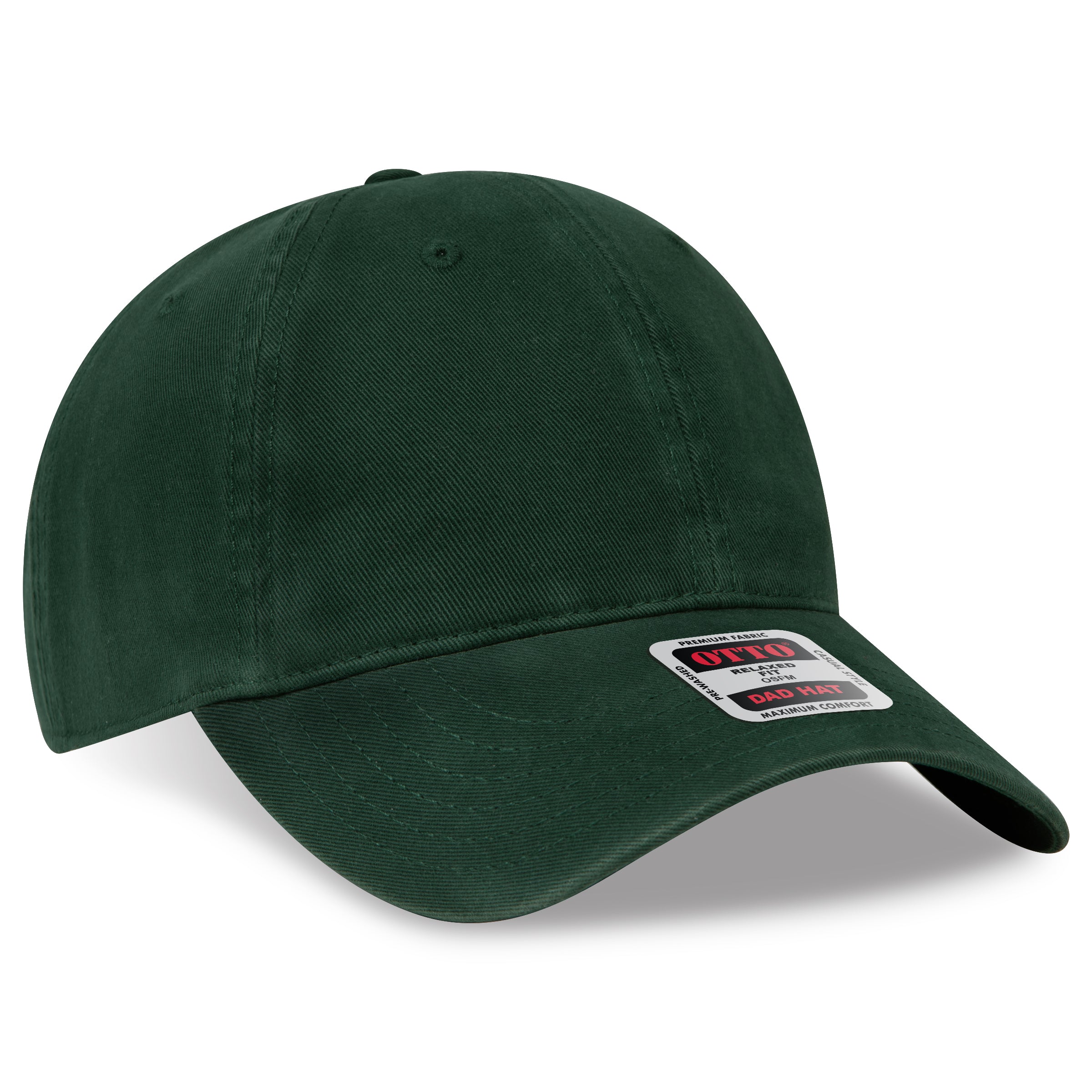 Custom Embroidered or DTF Printed - OTTO CAP® 6 Panel Low Profile Dad Hat
