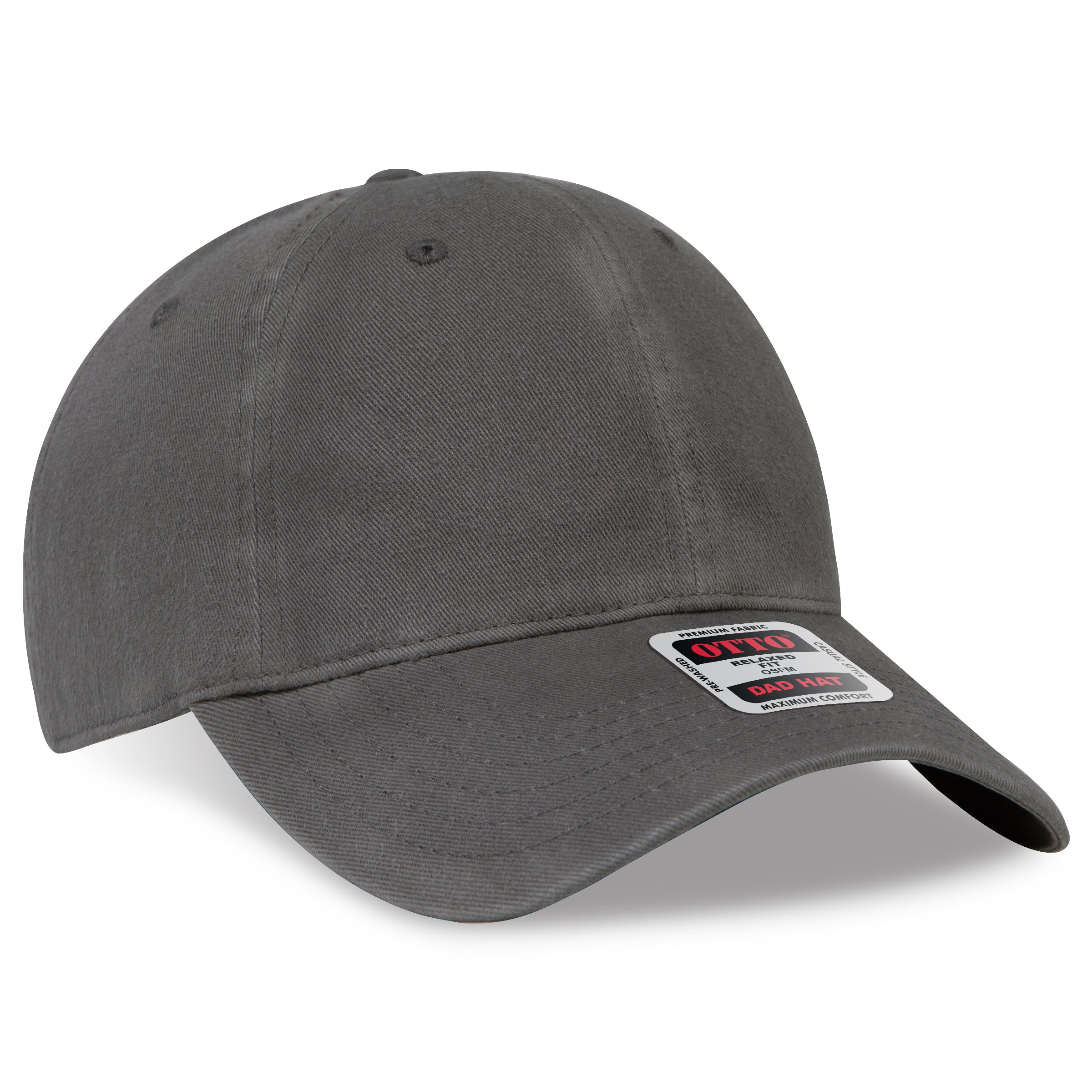 Custom Embroidered or DTF Printed - OTTO CAP® 6 Panel Low Profile Dad Hat
