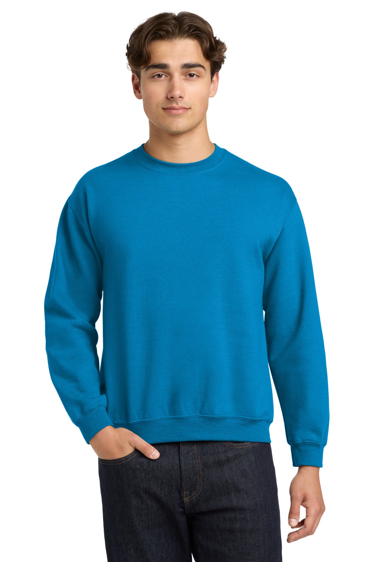 Custom Embroidered or DTF Printed - Gildan ®  Heavy Blend™ Crewneck Sweatshirt.  18000