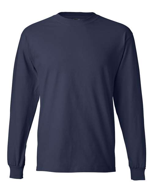 Custom Embroidered - Hanes - Beefy-T® Long Sleeve T-Shirt - 5186