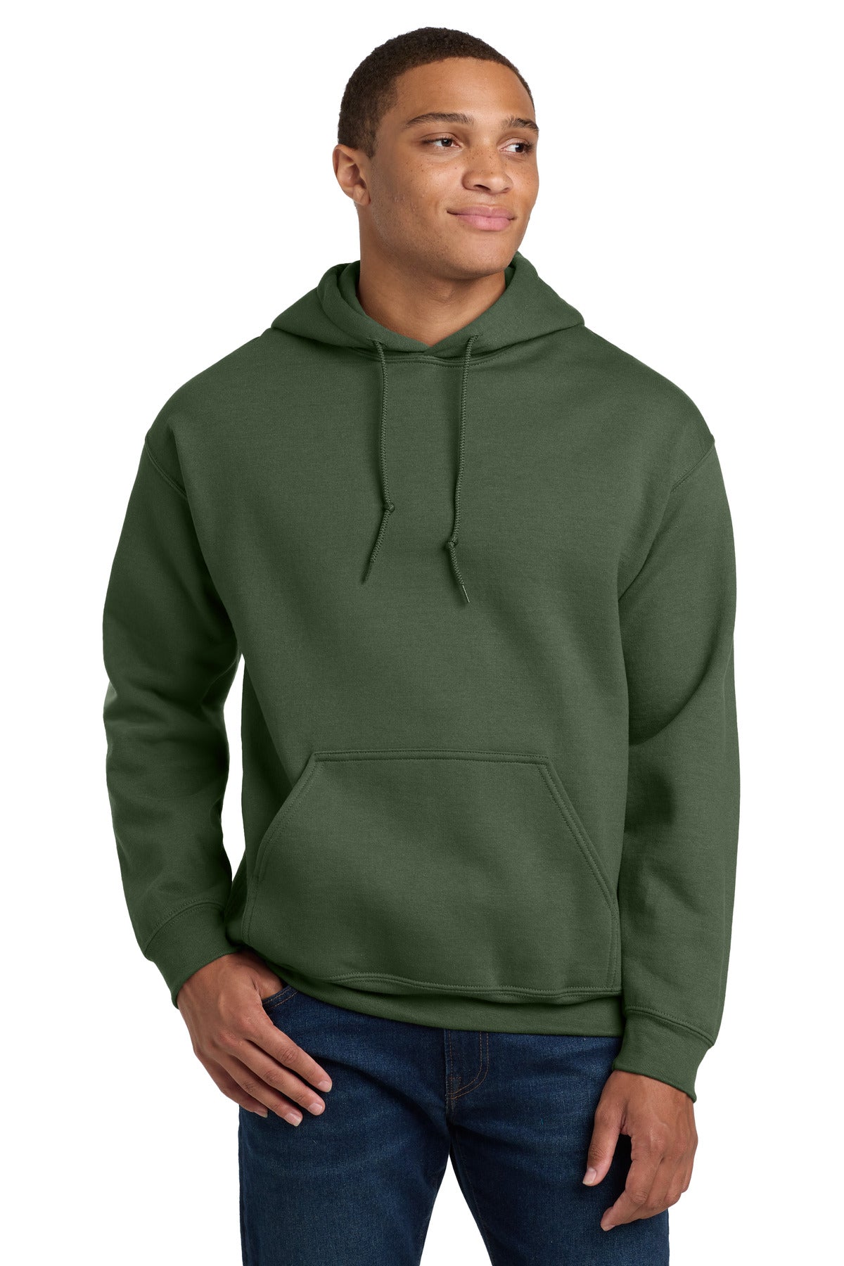 Custom Embroidered or DTF Printed - Gildan ®  - Heavy Blend ™  Hooded Sweatshirt.  18500