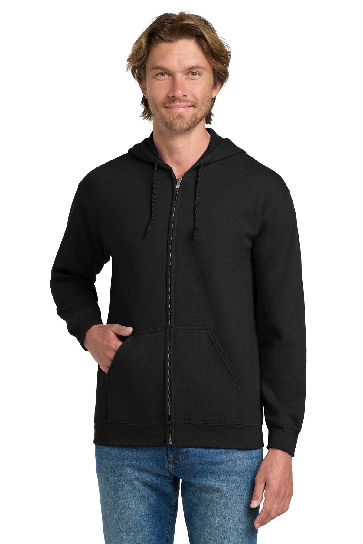 Custom Embroidered or DTF Printed - Gildan ®  - Heavy Blend™ Full-Zip Hooded Sweatshirt. 18600