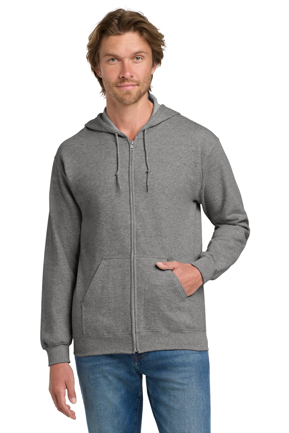 Custom Embroidered or DTF Printed - Gildan ®  - Heavy Blend™ Full-Zip Hooded Sweatshirt. 18600