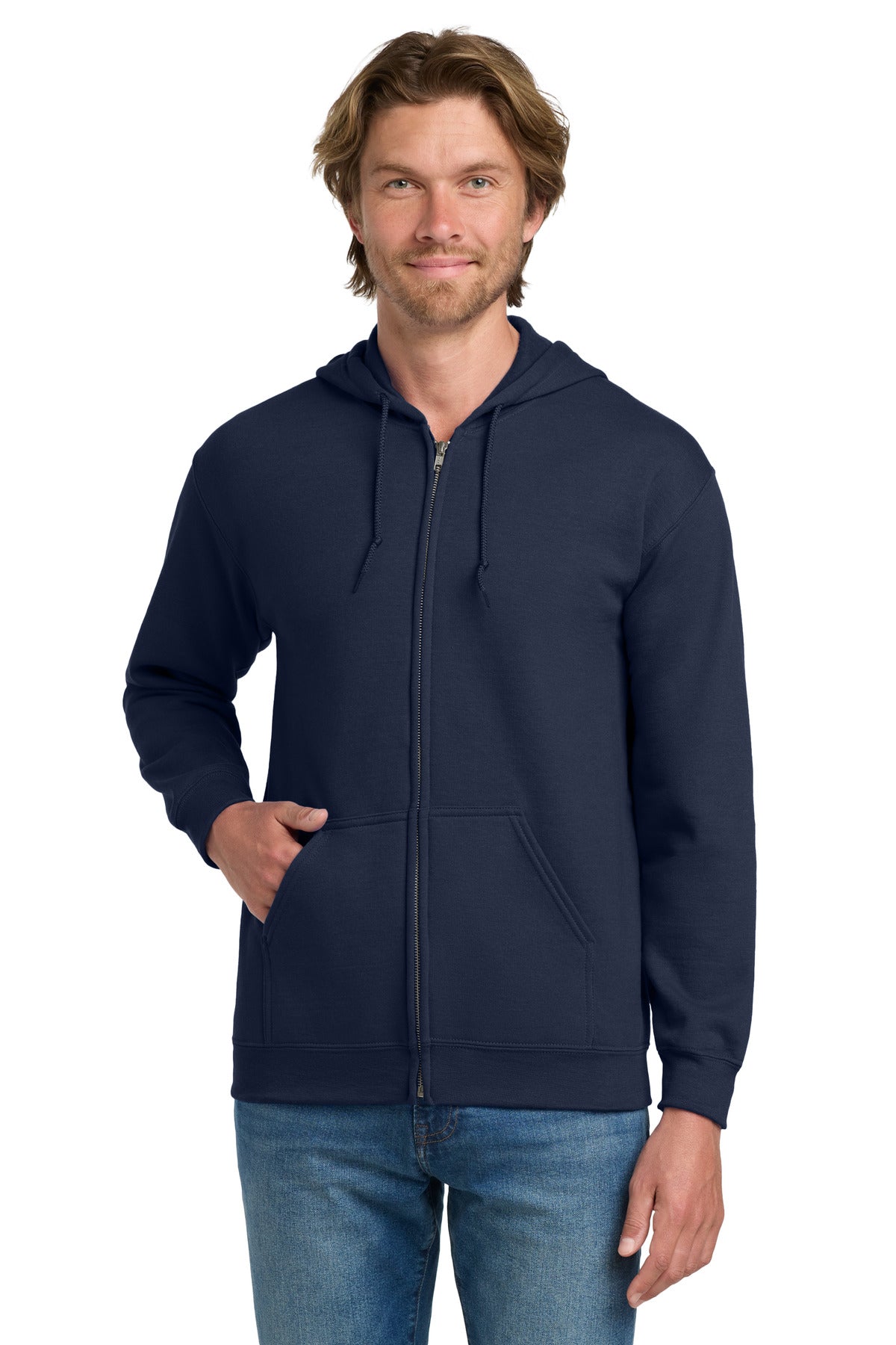 Custom Embroidered or DTF Printed - Gildan ®  - Heavy Blend™ Full-Zip Hooded Sweatshirt. 18600