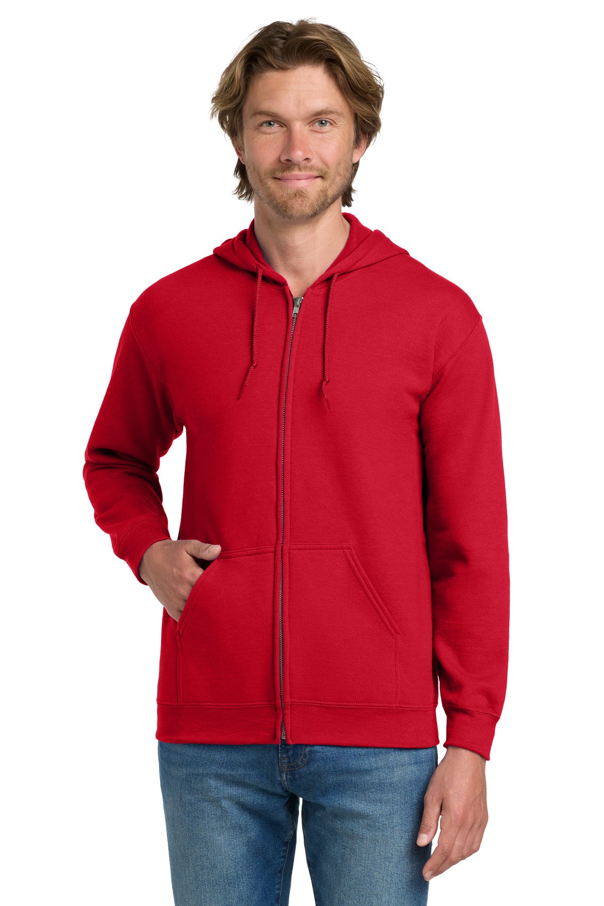 Custom Embroidered or DTF Printed - Gildan ®  - Heavy Blend™ Full-Zip Hooded Sweatshirt. 18600