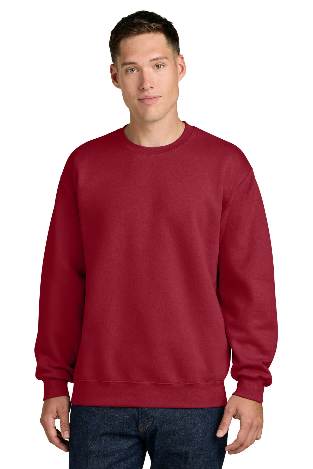 Custom Embroidered or DTF Printed - Gildan ®  Hammer ®  Maxweight Crewneck Sweatshirt 19000