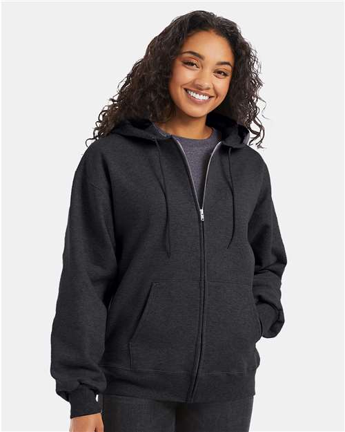 Custom Embroidered - Hanes - Ultimate Cotton® Full-Zip Hooded Sweatshirt - F280