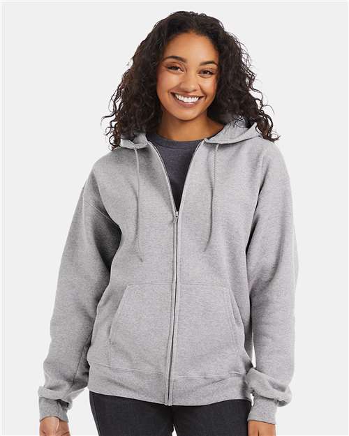 Custom Embroidered - Hanes - Ultimate Cotton® Full-Zip Hooded Sweatshirt - F280