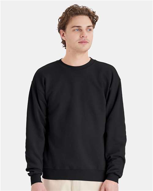 Custom Embroidered - Hanes - Ecosmart® Crewneck Sweatshirt - Black - P160