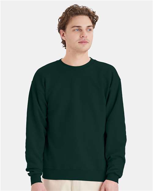 Custom Embroidered - Hanes - Ecosmart® Crewneck Sweatshirt - Deep Forest - P160