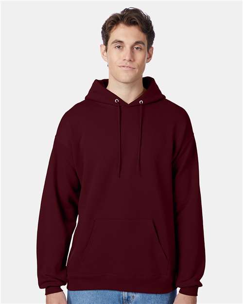 Custom Embroidered - Hanes - Ecosmart® Hooded Sweatshirt - Maroon - P170