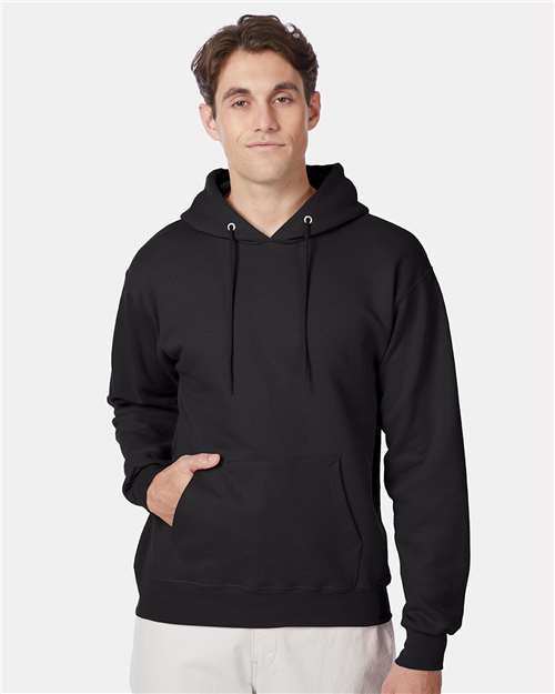 Custom Embroidered - Hanes - Ultimate Cotton® Hooded Sweatshirt - Black - F170