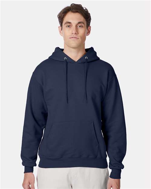 Custom Embroidered - Hanes - Ultimate Cotton® Hooded Sweatshirt - Navy - F170