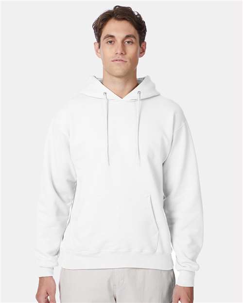 Custom Embroidered - Hanes - Ultimate Cotton® Hooded Sweatshirt - White - F170