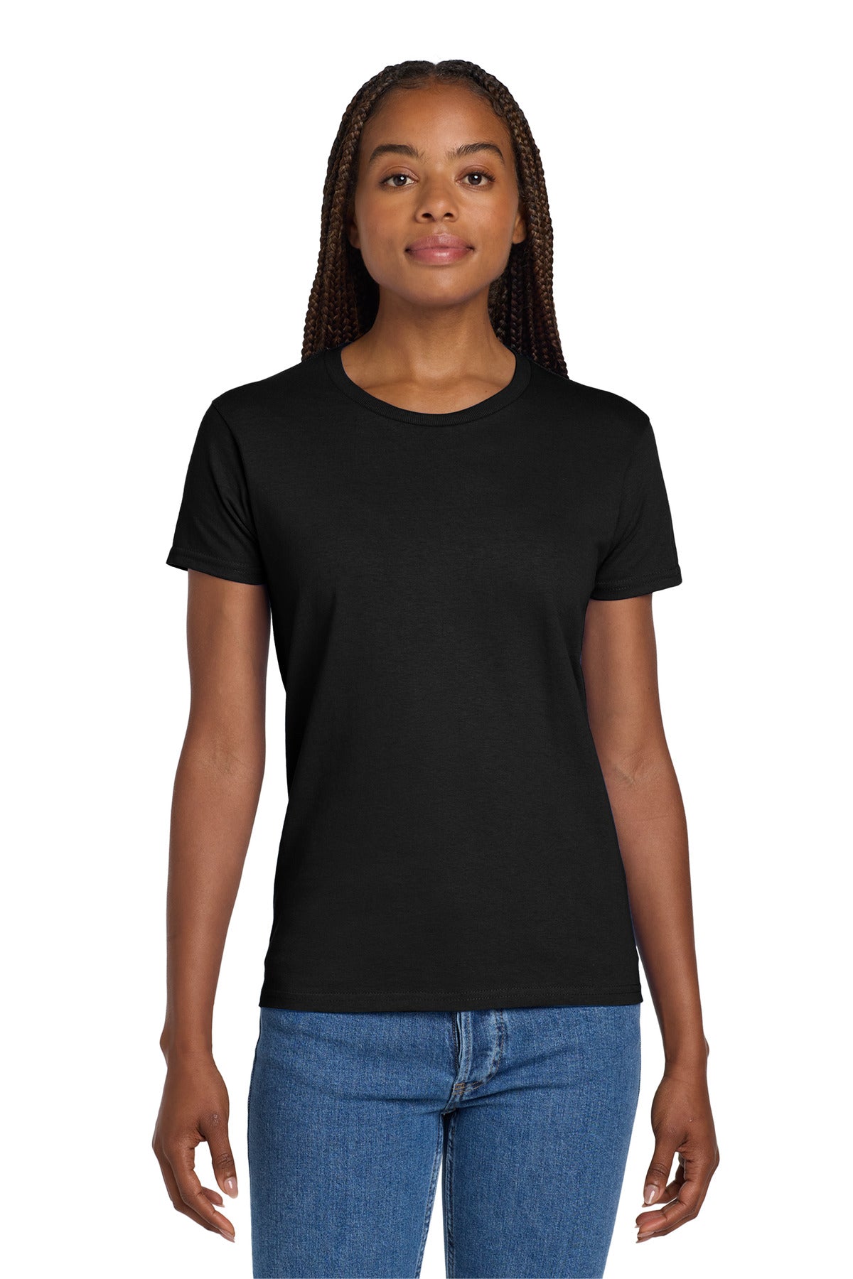 Custom Embroidered or DTF Printed - Gildan ®  Women's Ultra Cotton ®  100% US Cotton T-Shirt. 2000L