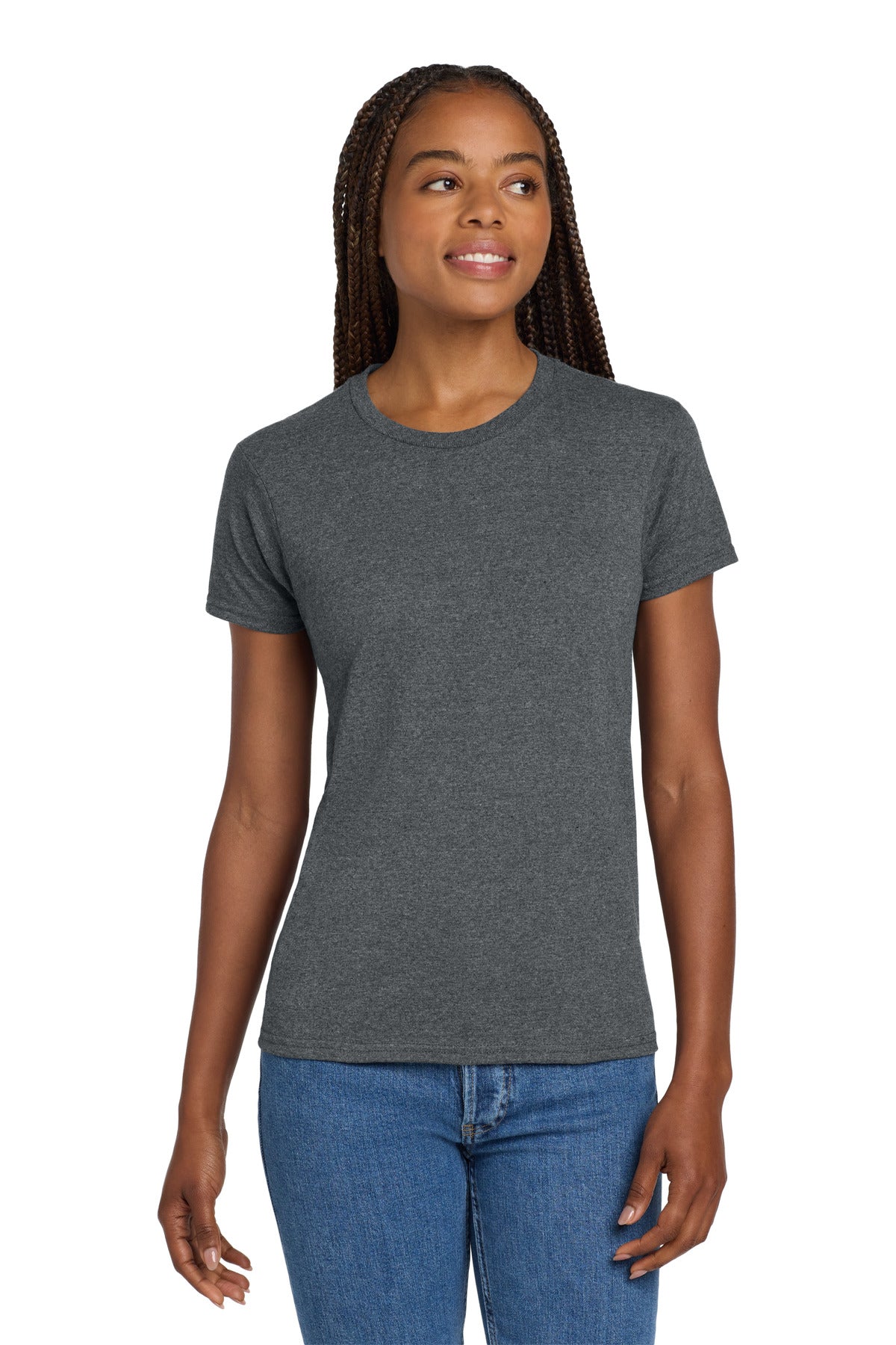 Custom Embroidered or DTF Printed - Gildan ®  Women's Ultra Cotton ®  100% US Cotton T-Shirt. 2000L