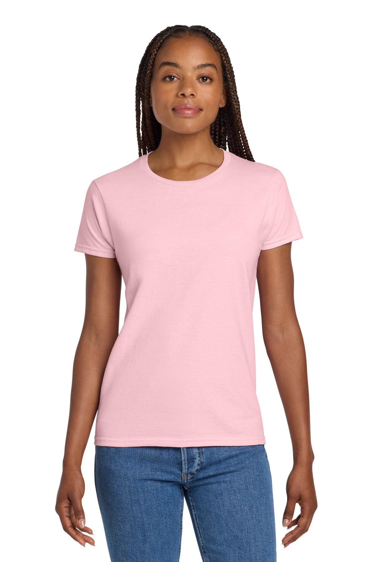Custom Embroidered or DTF Printed - Gildan ®  Women's Ultra Cotton ®  100% US Cotton T-Shirt. 2000L